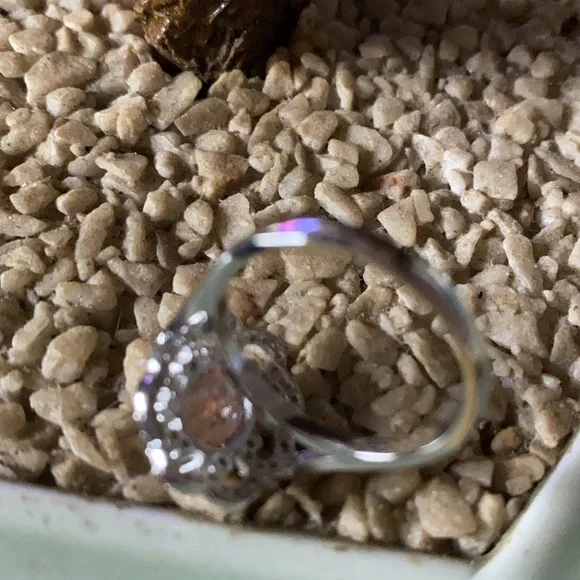 Vintage 925 alexandrite white sapphire ring